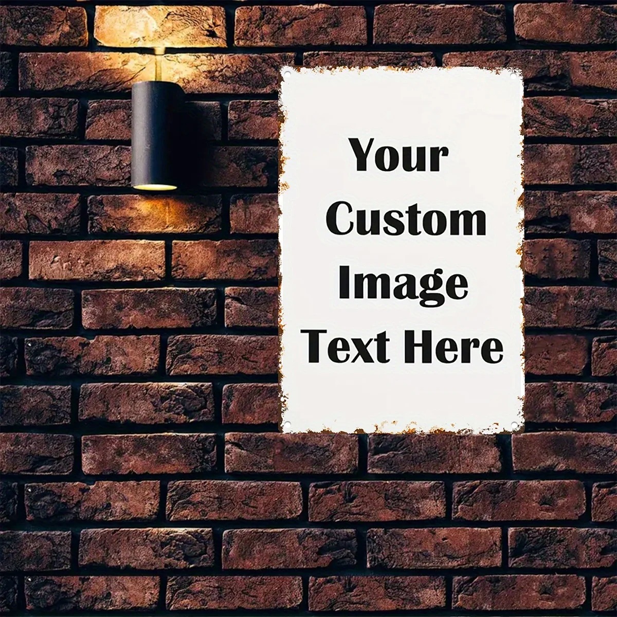 Home Cinema Classic - Custom Photo & Text Tin Sign