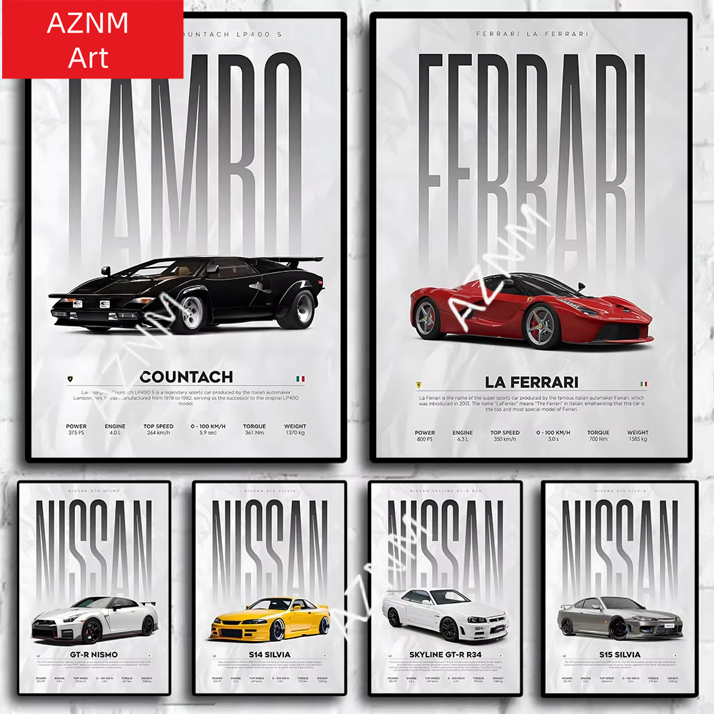 Home Cinema Classic - Famous Cars S14 F430 SF90 GTS