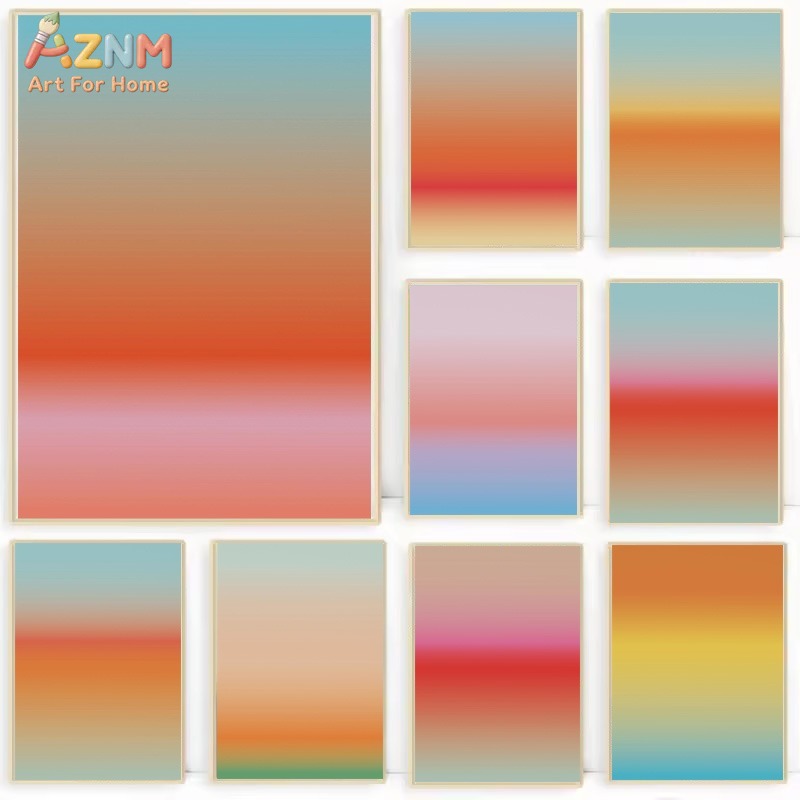 Home Cinema Classic - AZNM Modern Abstract Gradient Aura Canvas