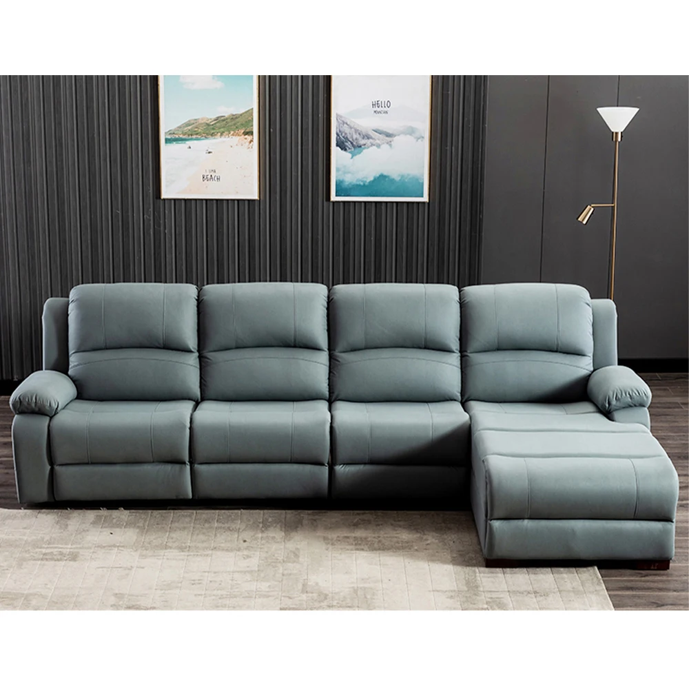 Genuine Leather Manual Electri - Home Cinema Couch review and price