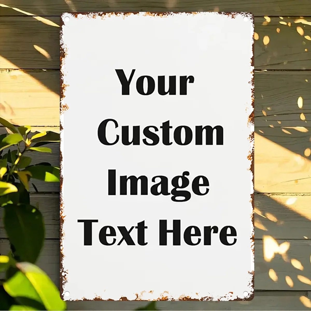 Custom Photo & Text Tin Sign - - Home Cinema Classic review and price