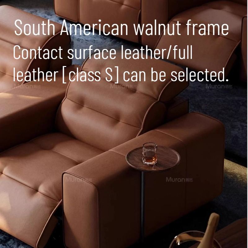 Top-grain Leather Electric Sof - Home Cinema Couch review and price
