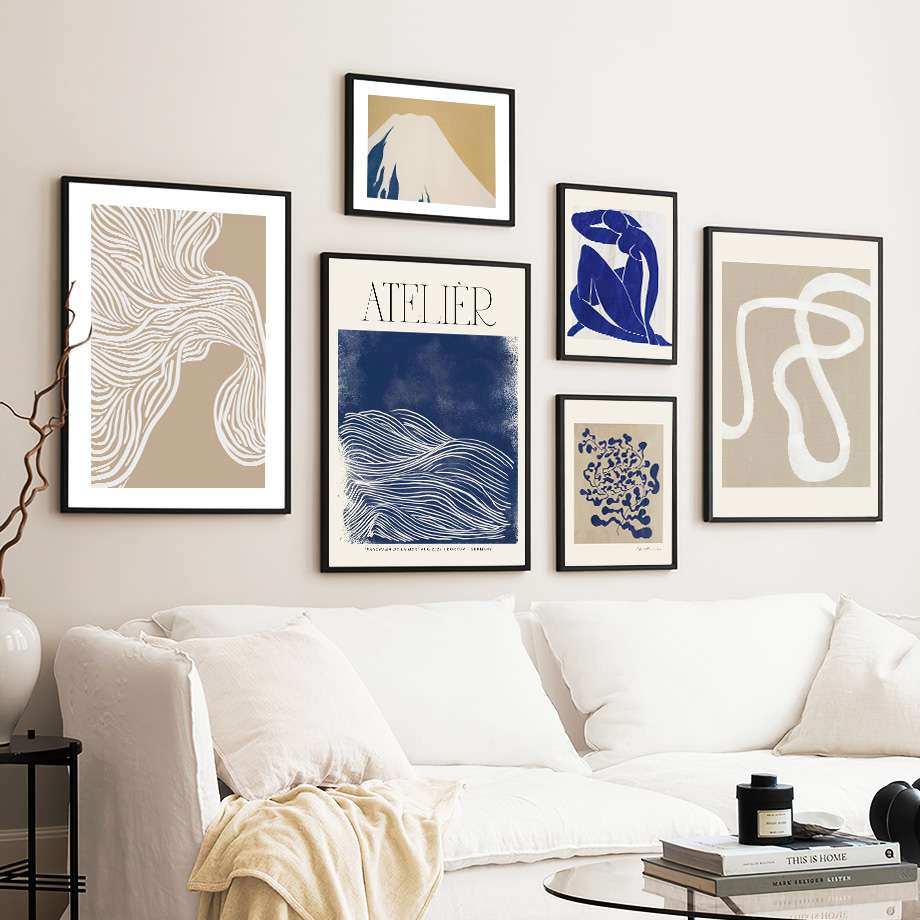 Abstract Blue Vintage Posters  - Home Cinema Classic review and price