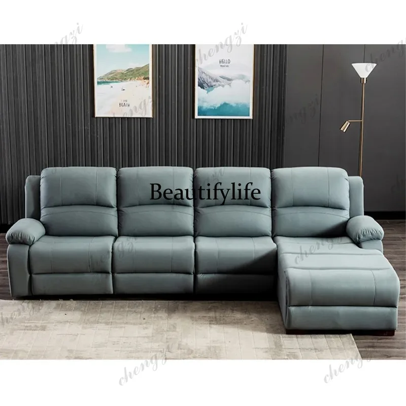 01A Leather Manual Electric Re - Home Cinema Couch review and price