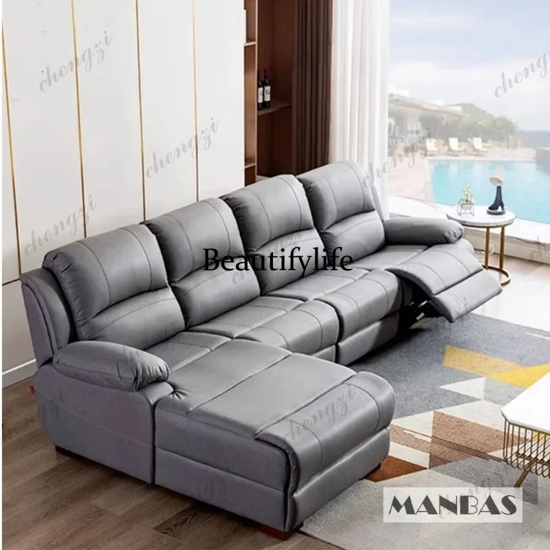 01A Leather Manual Electric Re - Home Cinema Couch review and price